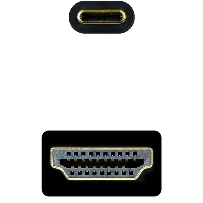 Nanocable Cable Conversor USB-C a HDMI 1.4 4K@30Hz, 5 m, Negro